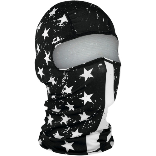 Zan Headgear Balaclava - Black/White - Flag Wbp091