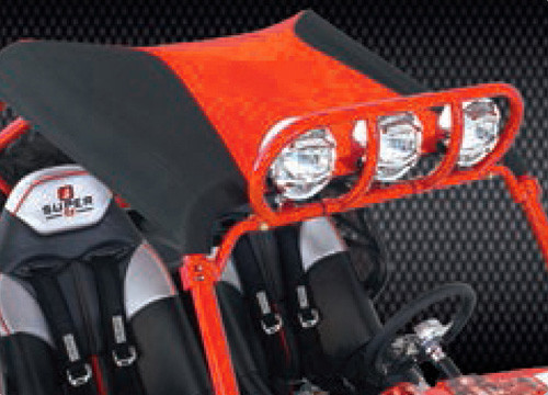Sno Stuff Bimini Top Black/Orange Rzr 1000 (2 Seat Models)