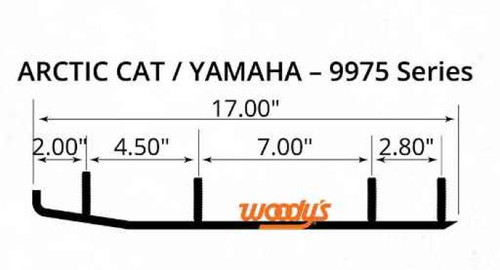 Woodys Arctic Cat Maverick 8" Runner-Pair