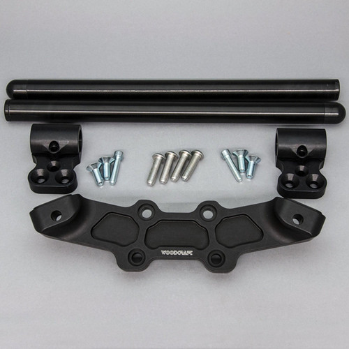 Clipon Adapter Plate w/ XL Black Bars Ducati Monster 696/796/1100
