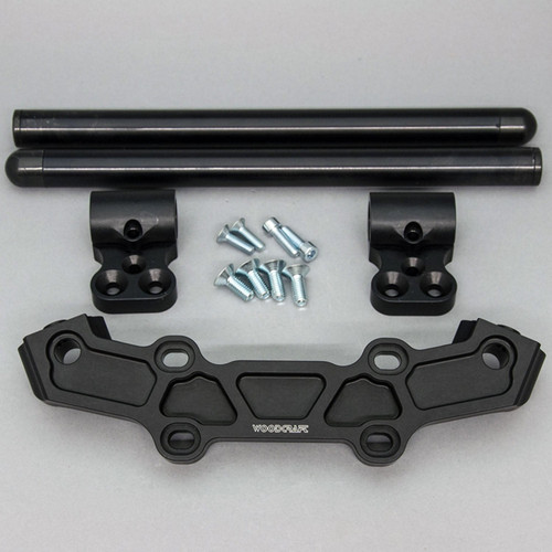 Clipon Adapter Plate w/ XL Black Bars Yamaha 2017 FZ-09, MT-09, XSR900 2022-25