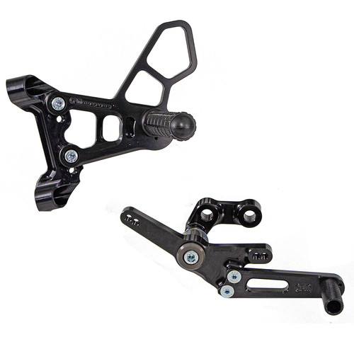 05-0757B BMW S1000RR Complete Rearset w/ Pedals - STD/GP Shift