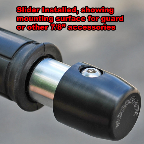 16-2299B OEM Handlebars ONLY.        Suzuki GSXR/SV, Kawasaki Z125 Bar End Slider w/ Guard Mount Set