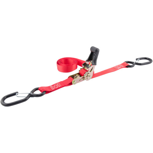 Erickson Ratchet Straps - 1" X 6' - Red - Pair 05710