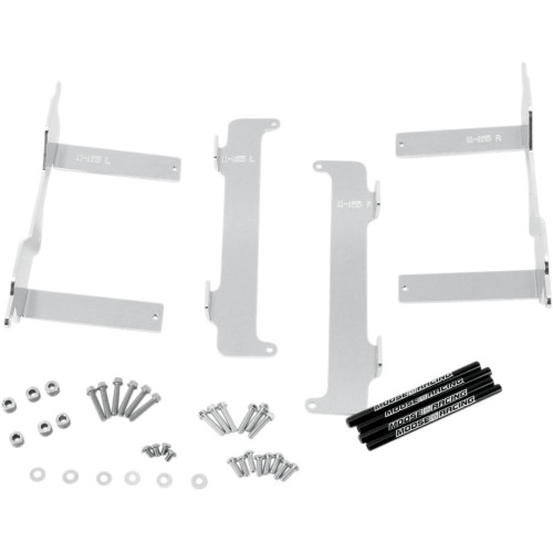 Moose Racing Radiator Braces - Silver - Yamaha 11-155 Moose Racing Radiator Braces - Silver - Yamaha 11-155