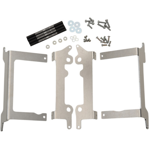 Moose Racing Radiator Braces - Silver - Beta 11-402 Moose Racing Radiator Braces - Silver - Beta 11-402