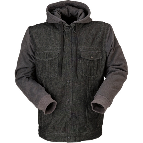 Z1R Denim Hoodie - Black/Gray - Small Z1R Denim Hoodie - Black/Gray - Small