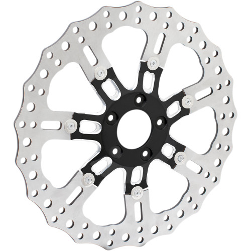 Arlen Ness Front Rotor - 7 Valve - 14" - Black 33-10301-203 Arlen Ness Front Rotor - 7 Valve - 14" - Black 33-10301-203