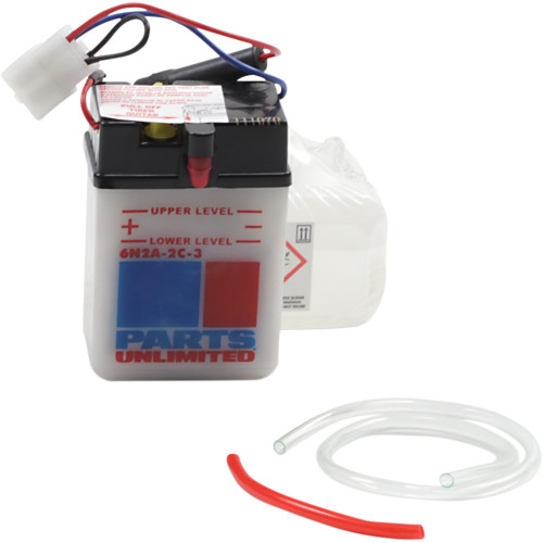Parts Unlimited Battery - 6N2A-2C-3 Parts Unlimited Battery - 6N2A-2C-3