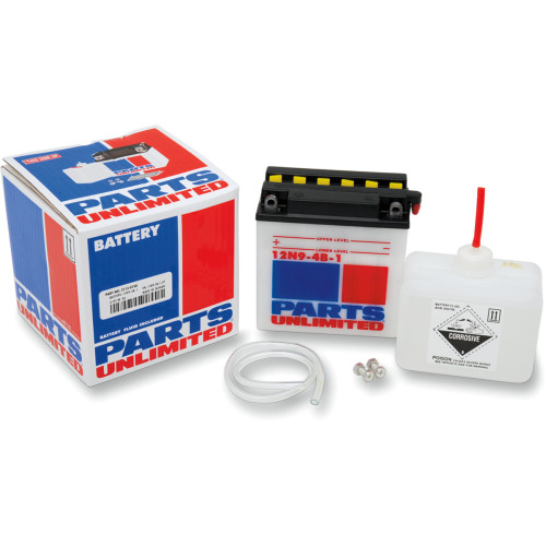 Parts Unlimited Battery - 12N9-4B-1 Parts Unlimited Battery - 12N9-4B-1