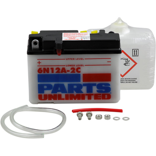 Parts Unlimited Battery - 6N12A-2C (B54-6) Parts Unlimited Battery - 6N12A-2C (B54-6)