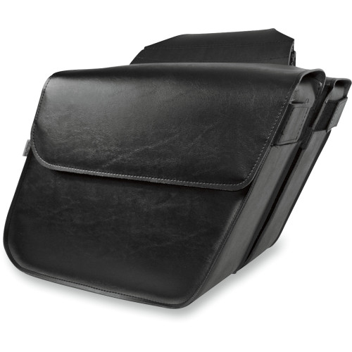 Willie & Max Luggage Raptor Saddlebag - Black - Standard Slant 58802-00