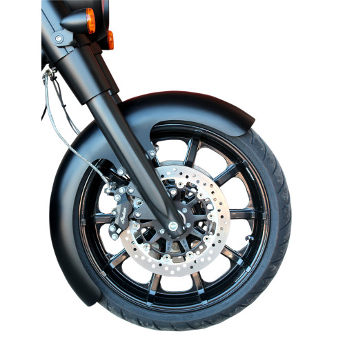 Klock Werks Wrapper Front Fender - Black - Steel - 16"-19" Kwf-04-0468 Klock Werks Wrapper Front Fender - Black - Steel - 16"-19" Kwf-04-0468