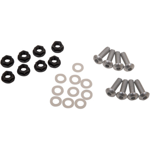 Puig Hi-Tech Parts Windscreen Screw Kit - Silver 0956P Puig Hi-Tech Parts Windscreen Screw Kit - Silver 0956P