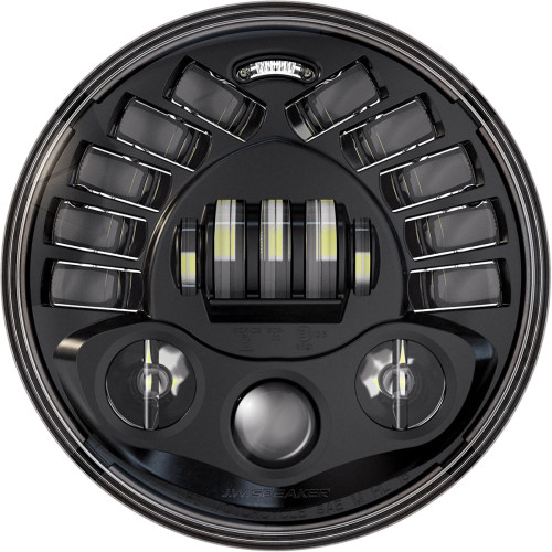 Custom Dynamics Adaptive Headlight With Adapter - 7" - Black Pb-7A-14-B Custom Dynamics Adaptive Headlight With Adapter - 7" - Black Pb-7A-14-B