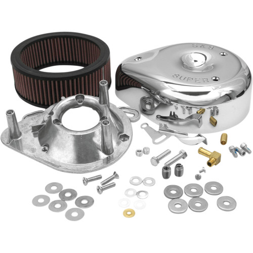 S&S Cycle Teardrop Air Cleaner Kit - Chrome 17-0399 S&S Cycle Teardrop Air Cleaner Kit - Chrome 17-0399