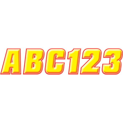 Hardline Sticker Kit - 2" - Yellow/Red Yered500