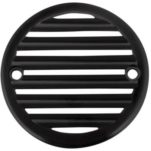 Joker Machine Points Cover - Finned - 2 Hole - Black Anodized/Silver 02-98Tc Joker Machine Points Cover - Finned - 2 Hole - Black Anodized/Silver 02-98Tc