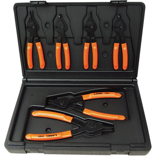 Lang Tools Plier Snap Ring Set - 6-Piece 3497 Lang Tools Plier Snap Ring Set - 6-Piece 3497