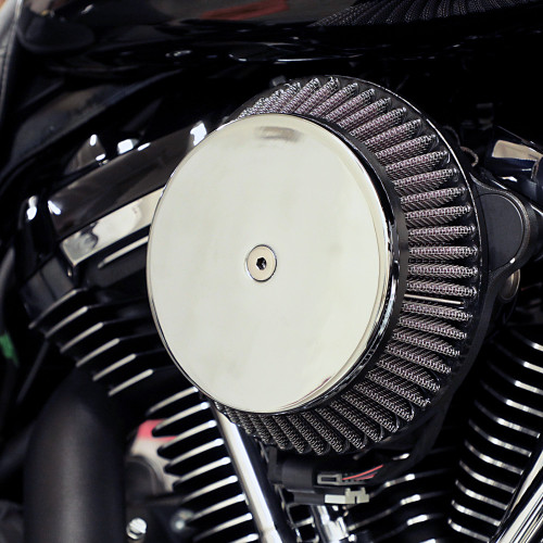 La Choppers Plain Cover Big Air Cleaner Kit - Chrome La-2392-03 La Choppers Plain Cover Big Air Cleaner Kit - Chrome La-2392-03