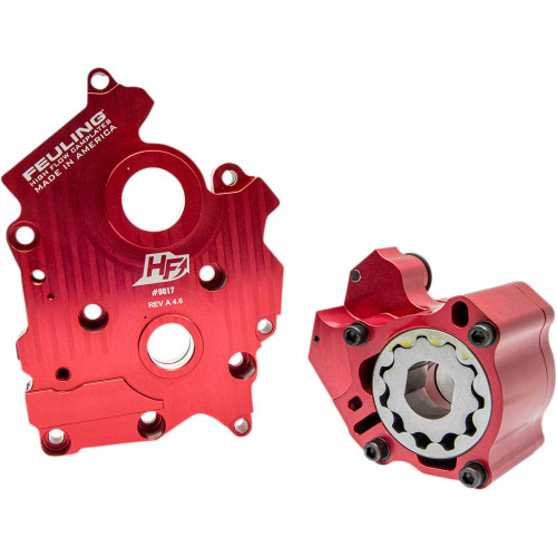 Feuling Oil Pump Corp. Race Series Oil Pump With Plate - Oil Cooled - M8 7197 Feuling Oil Pump Corp. Race Series Oil Pump With Plate - Oil Cooled - M8 7197