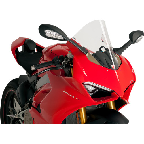 Puig Hi-Tech Parts Race Windscreen - 15-3/4" - Clear - Ducati 9690W Puig Hi-Tech Parts Race Windscreen - 15-3/4" - Clear - Ducati 9690W