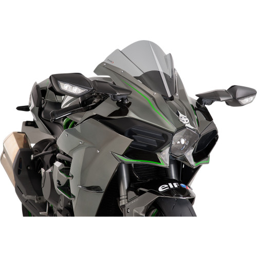 Puig Hi-Tech Parts Race Windscreen - 13" - Smoke - Ninja H2/R 7631H Puig Hi-Tech Parts Race Windscreen - 13" - Smoke - Ninja H2/R 7631H