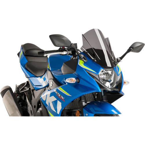 Puig Hi-Tech Parts Race Windscreen - 14-3/8" - Dark Smoke - Suzuki 9722F Puig Hi-Tech Parts Race Windscreen - 14-3/8" - Dark Smoke - Suzuki 9722F