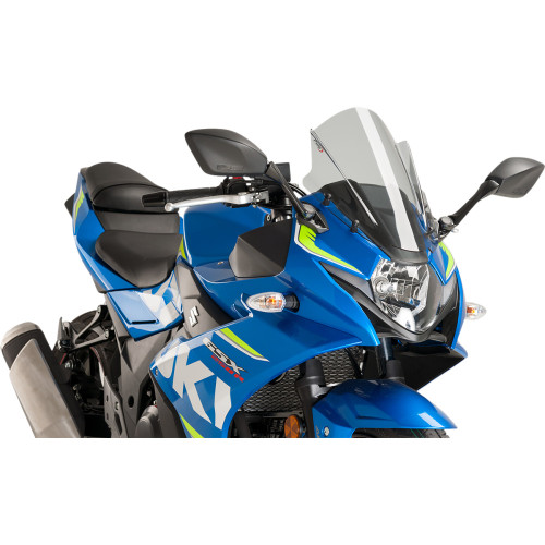 Puig Hi-Tech Parts Race Windscreen - 14-3/8" - Smoke - Suzuki 9722H Puig Hi-Tech Parts Race Windscreen - 14-3/8" - Smoke - Suzuki 9722H