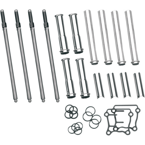 S&S Cycle Adjustable Pushrod Cover Kit - Twin Cam 93-5095 S&S Cycle Adjustable Pushrod Cover Kit - Twin Cam 93-5095