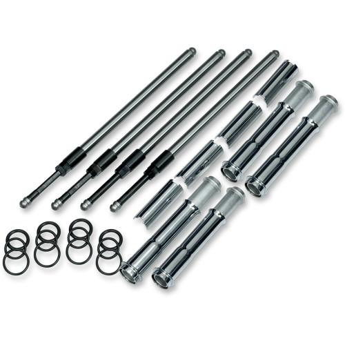 S&S Cycle Quickee Pushrod Kit With Chrome Covers - M8 930-0123 S&S Cycle Quickee Pushrod Kit With Chrome Covers - M8 930-0123