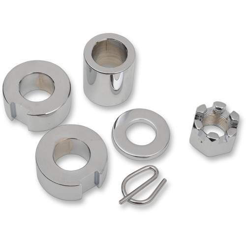 Colony Axle Nut With Spacer - Chrome - Kit 9810-4