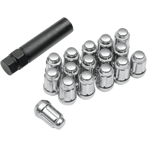 Itp Lug Nut - 60 Tapered - Chrome - 12 Mm X 1.5" - Splined With Key Alug20Bx