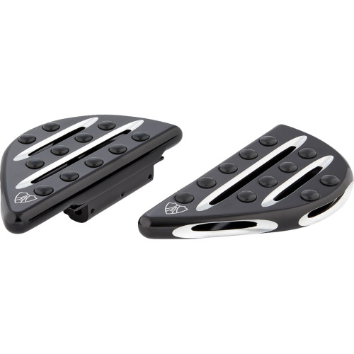 Arlen Ness Universal Floorboards - Deep Cut - Black 06-834 Arlen Ness Universal Floorboards - Deep Cut - Black 06-834