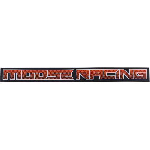 Moose Offroad 4320-2410 Decal Moose Corp 6" Or/Wh