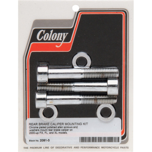 Colony Bolt Kit - Caliper - Rear 2081-3 Colony Bolt Kit - Caliper - Rear 2081-3