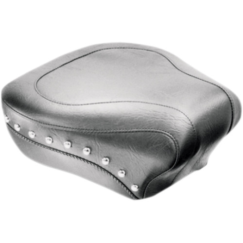 Mustang Wide Rear Seat - Studded - Black - Flst '00-'15 76180 Mustang Wide Rear Seat - Studded - Black - Flst '00-'15 76180