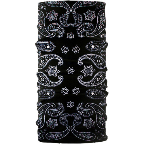 Schampa & Dirt Skins Neck Tube - Black/White Paisley Tube-01