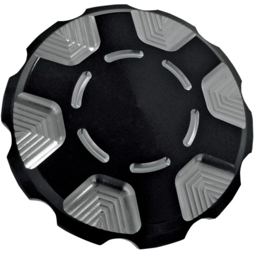 Joker Machine Gas Cap - Techno - Black - Harley-Davidson 10-443B Joker Machine Gas Cap - Techno - Black - Harley-Davidson 10-443B