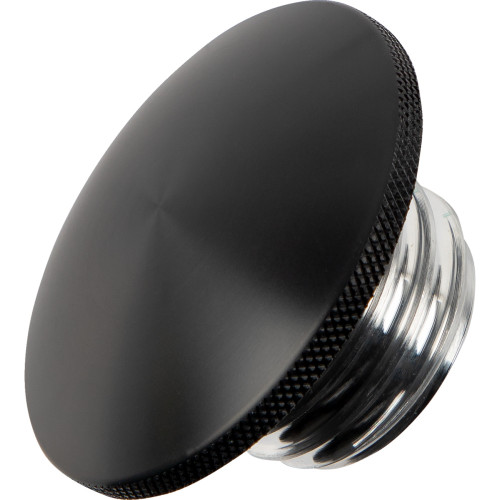 Joker Machine Gas Cap - Knurled - Black - Harley-Davidson 10-444B Joker Machine Gas Cap - Knurled - Black - Harley-Davidson 10-444B