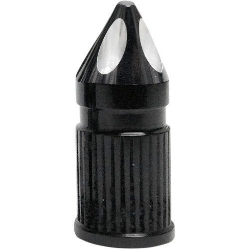 Avon Grips Valve Stem Cap - Spike - Black - Anodized Svc-308-Ano-Spk