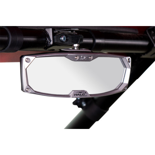Seizmik Mirror - Halo R - Rear View - Rectangle - Black W/Silver Bezel - Pro Xp 56-18002 Seizmik Mirror - Halo R - Rear View - Rectangle - Black W/Silver Bezel - Pro Xp 56-18002
