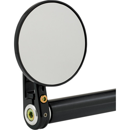 Joker Machine Bar-End Mirror - Black 09-313-Db