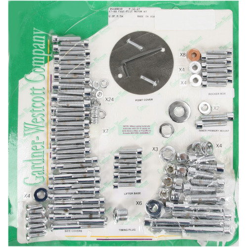 Gardner-Westcott Bolt Kit - Motor Set - Socket-Head P-80-87 Gardner-Westcott Bolt Kit - Motor Set - Socket-Head P-80-87