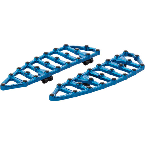Arlen Ness Mx Driver Floorboards - Blue 410-009 Arlen Ness Mx Driver Floorboards - Blue 410-009