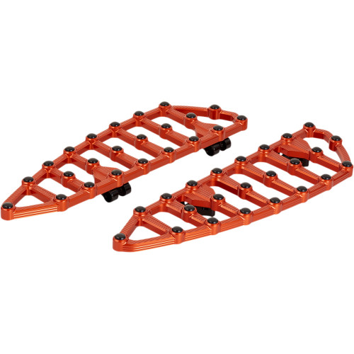 Arlen Ness Mx Driver Floorboards - Orange 410-011 Arlen Ness Mx Driver Floorboards - Orange 410-011