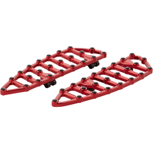 Arlen Ness Mx Driver Floorboards - Red 410-012