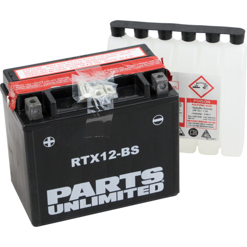 Parts Unlimited Agm Battery - Rtx12-Bs .60 L Parts Unlimited Agm Battery - Rtx12-Bs .60 L