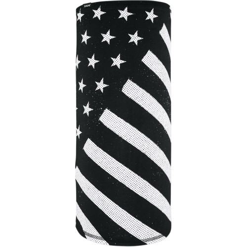 Zan Headgear Motley Tube Sportflex - Black/White Flag Tl091