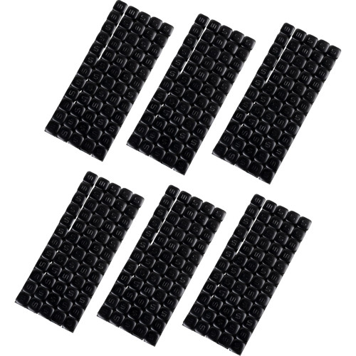 K&L Supply Wheel Weights - Square - Adhesive Stick-On - Black - 360 Pack 32-3493